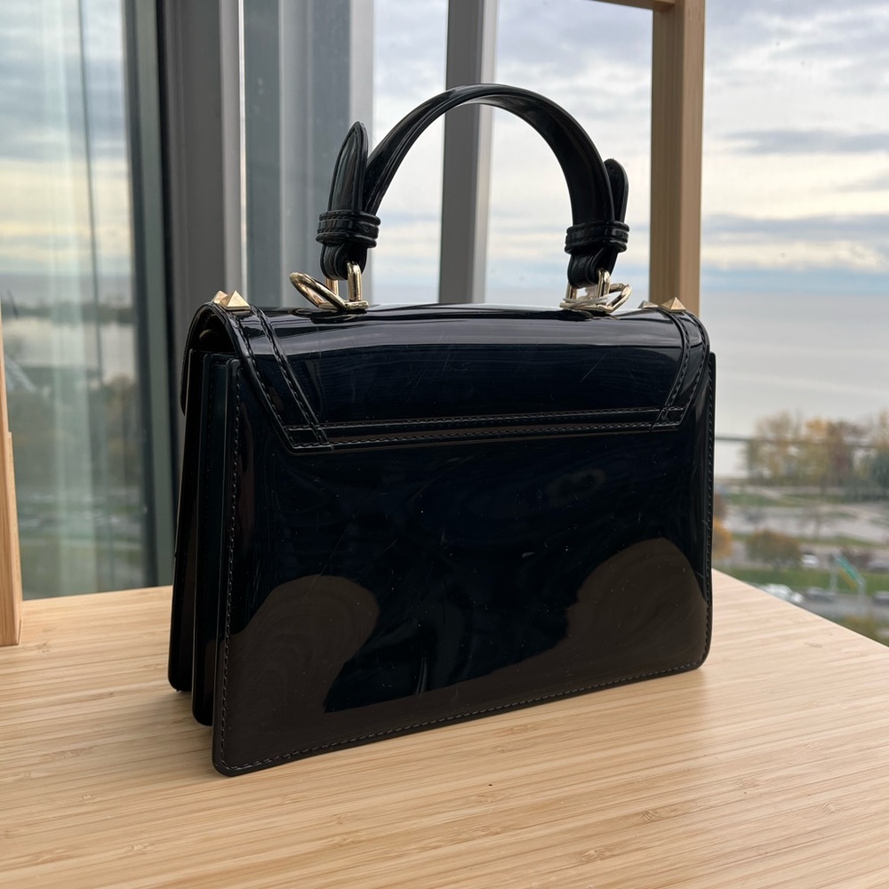Black Studded Handbag - Picture 3 of 3